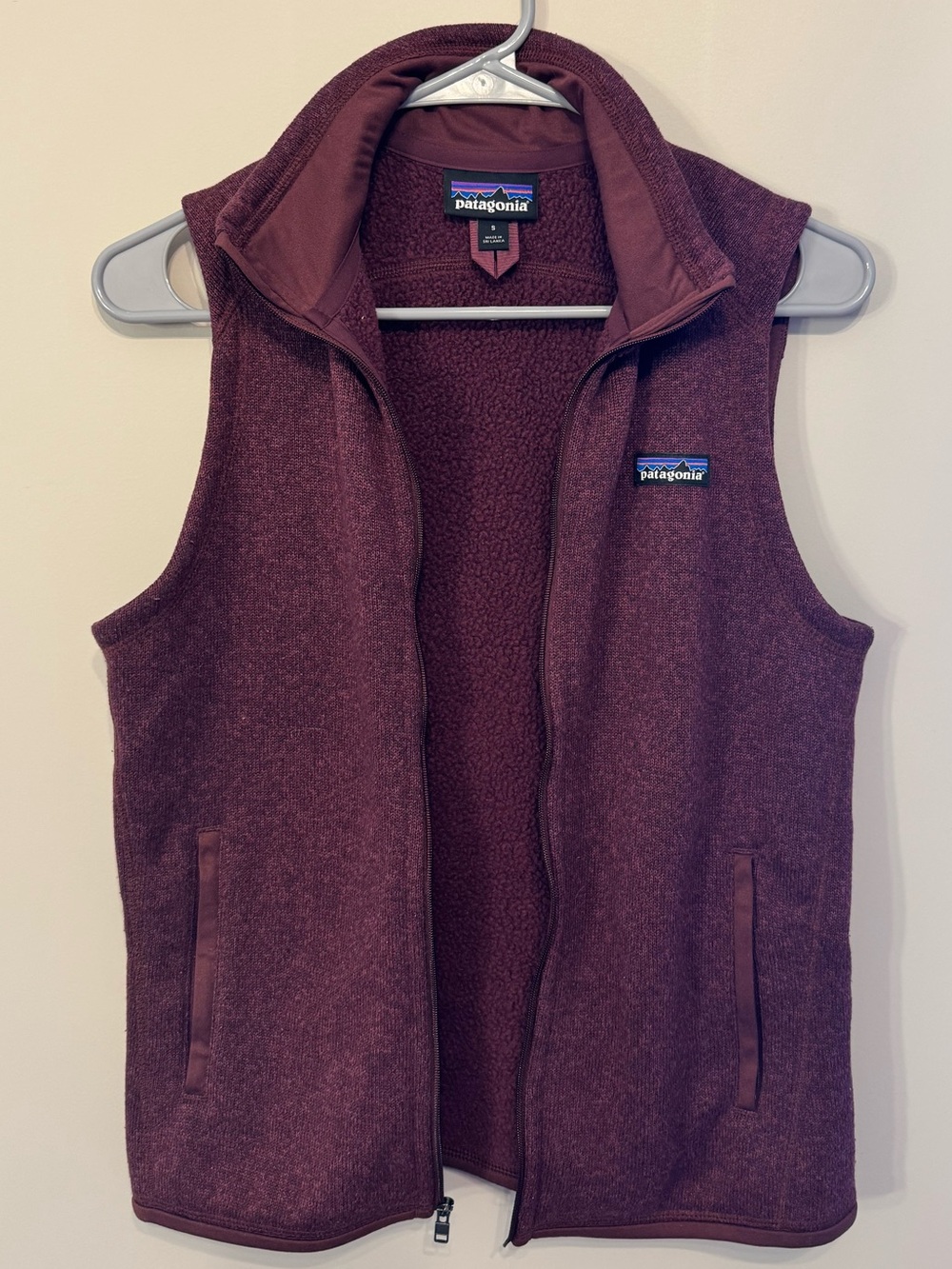 Patagonia Women’s Better Sweater Fleece Vest - Plum / Burgundy - Size S
